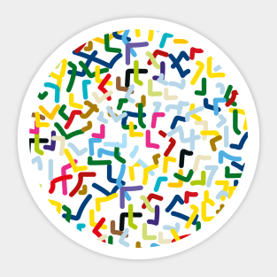 Cheerful abstract colors Sticker